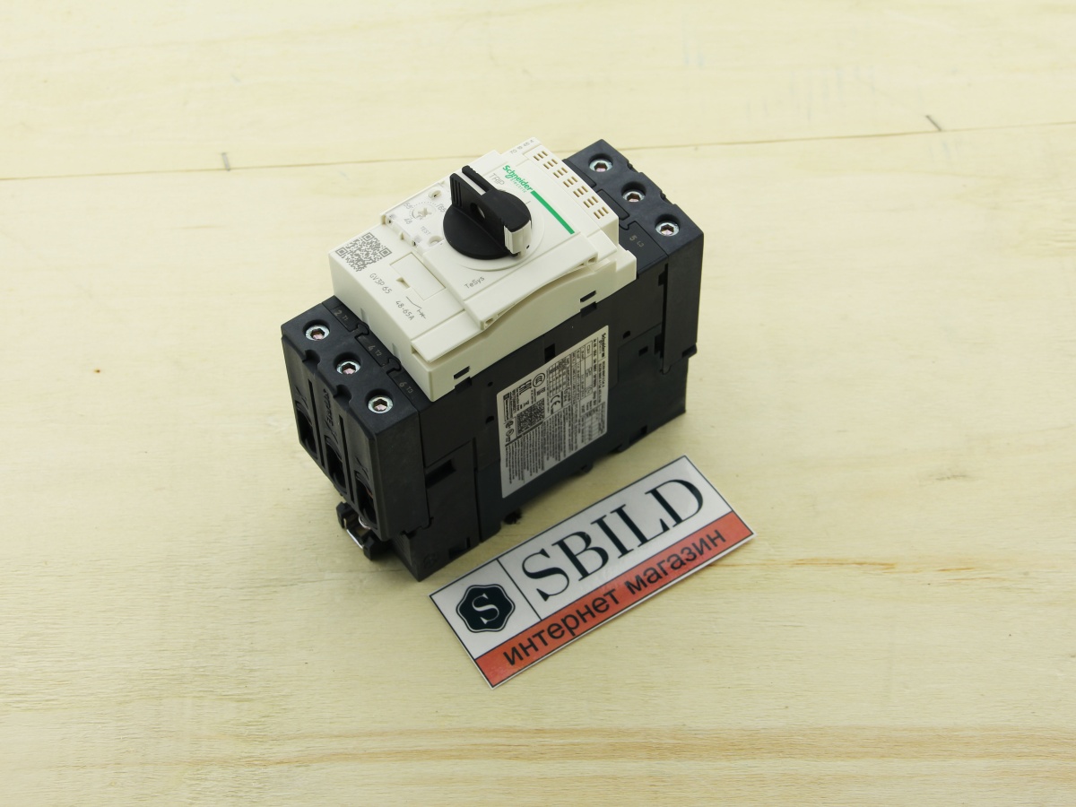 картинка  Автоматический выключатель с регулир. тепловой защитой (48-65А) GV3P65  от интернет магазина sbild.ru